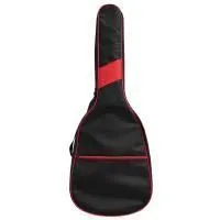 SOLO ЧГ12-2/1R Чехол для акустической гитары, утепленный, 2 ремня, с красной отделкой
