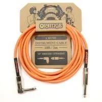 ORANGE Crush CA035 Шнур инструментальный JACK 1/4" (прямой) ⇔ JACK 1/4" (угловой), длина 10ft (3м)