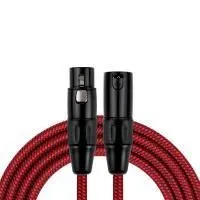 Kirlin MWC-270 3M RDA Шнур микрофонный XLR (female) ⇔ XLR (male), 3 метра, черный/красный