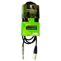 NordFolk NMC211/15M Шнур микрофонный JACK 1/4"(stereo) ⇔ XLR(M), 15 метров