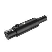 ROXTONE RMX3F-B Разъем кабельный miniXLR (female), 3 PIN, черный