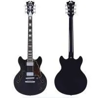 D'Angelico Premier Mini DC BF Электрогитара полуакустическая, 6 струн, цвет чёрный матовый