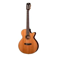 Cort CEC7-NAT Классическая гитара со звукоснимателем, с вырезом, цвет натуральный