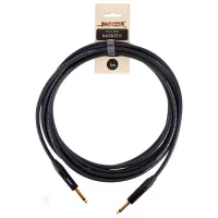SHNOOR Bassist-II-6m Шнур инструментальный, JACK 1/4" (прямой) ⇔ JACK 1/4" (прямой), 6м., чёрный