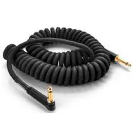 Dunlop DCICB15R Шнур гитарный витой JACK 1/4" (прямой) ⇔ JACK 1/4" (угловой), 4.6 м, чёрный