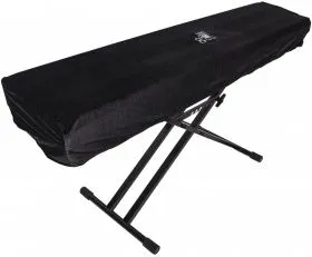 Накидка бархатная для синтезатора, 61 клавиша, черная