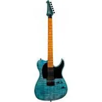 SPIRA T-450 TDB Электрогитара, Telecaster, 6 струн, HH, цвет синий прозрачный