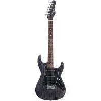 Michael Kelly 1963 OPB Электрогитара Stratocaster, цвет Open Pore Black