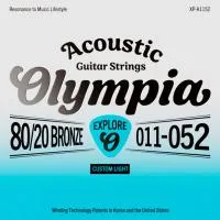 Olympia XP-A1152 Набор струн для 6-ти струнной акустической гитары 80/20 Bronze, размер 11-52