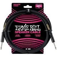 Ernie Ball 6072 Шнур спикерный, JACK 1/4" (прямой)⇔JACK 1/4" (прямой), длина 1.8м, черный