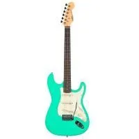 SQOE Sest200MGR Электрогитара, цвет зеленый