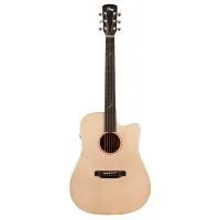 Tyma TD-5CTE Гитара трансакустическая Dreadnought с чехлом и аксессуарами