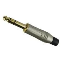 Amphenol ACPS-GN-AU Разъем кабельный phone Jack 1/4” (male) стерео, прямой, цвет - никель