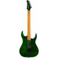 SPIRA S-450 TGR Электрогитара, Superstrat, 6 струн, цвет глянцевый зеленый