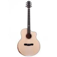 Aion Q30 Гитара акустическая 42", Jumbo с вырезом, цвет натуральный глянцевый