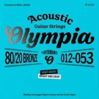 Olympia PF-A1253 Набор струн для 6-ти струнной акустической гитары 80/20 Bronze, размер 12-53