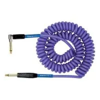 Kirlin IMK-182BFGL 9.1M BLF Шнур гитарный витой JACK 1/4"(прямой) ⇔ JACK 1/4"(угловой), 9м., фиолет