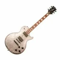 Burny RLC55 PLB Электрогитара, форма корпуса Les Paul, серебристая
