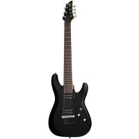SCHECTER C-7 DELUXE SBK Электрогитара, 7 струн, цвет матовый черный