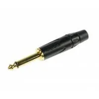 Amphenol ACPM-KB-AU Разъем кабельный Jack 1/4"(male), mono, прямой, чёрный