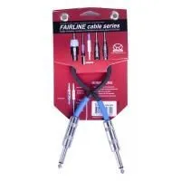 Superlux SFI0.3PP Шнур инструментальный JACK 1/4"(прямой) ⇔ JACK 1/4"(прямой), 0.3 метра, черный