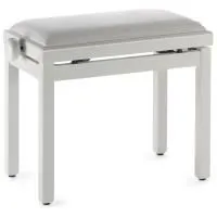 STAGG PB39 PEARLP VWH Банкетка, вельветовый верх, цвет белый