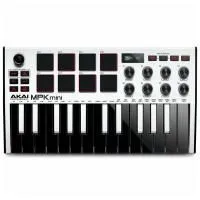 AKAI PRO MPK MINI MK3 WHITE USB/MIDI клавиатура контроллер