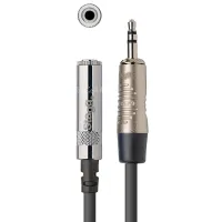 STAGG NAC3MPSMJSR Шнур аудио mini stereo JACK (F) ⇔mini stereo JACK (M), 3 метра