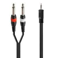 True magic TLC172/1.5M Шнур-разветвитель mini JACK 1/8"(stereo) ⇔ 2x JACK 1/4"(mono), 1.5 метра