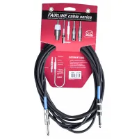 Superlux SFI4.5PP Шнур инструментальный JACK 1/4"(прямой) ⇔ JACK 1/4"(прямой), 4.5 метра, черный