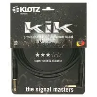 KLOTZ KIKKG3.0PPSW Шнур инструментальный Jack 1/4"(прямой) ⇔ Jack 1/4"(прямой), 3 метра, черный