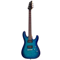 SCHECTER C-6 PLUS OBB Электрогитара, Stratocaster, цвет синий берст