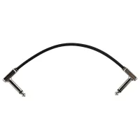 Ernie Ball 6226 Шнур инструментальный плоский JACK 1/4" (угловой) ⇔ JACK 1/4" (угловой), длина 15 см