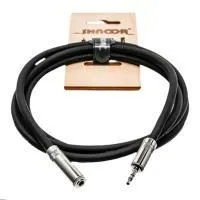 SHNOOR MJEXT-S-6m Шнур-удлинитель аудио, stereo JACK 1/8" (M) ⇔ stereo JACK 1/8" (F), 6м., чёрный