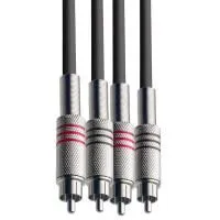 FORCE FLC-20/2 Шнур аудио, коммутационный 2xRCA(M) ⇔ 2xRCA(M), 2 метра