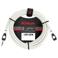 Kirlin LGA-569L 6M WH Шнур-удлинитель аудио, stereo JACK 1/8" (M) ⇔ stereo JACK 1/8" (F), 6м., белый