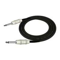 Kirlin IP-201PR 6M BK Шнур инструментальный JACK 1/4"(прямой) ⇔ JACK 1/4"(прямой), 6 метров, черный