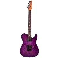 SCHECTER PT STANDARD PBB Электрогитара, 6 струн, цвет Purple Burst Burl 