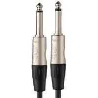 STAGG NPC030R Шнур инструментальный Jack 1/4"(прямой) ⇔ Jack 1/4"(прямой), 0.30 метра, чёрный