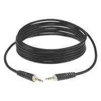 KLOTZ AS-MM0090 Шнур аудио mini JACK 1/8" (stereo) ⇔ mini JACK 1/8" (stereo), 90 см, чёрный