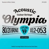 Olympia XP-A1253 Набор струн для 6-ти струнной акустической гитары 80/20 Bronze, размер 12-53