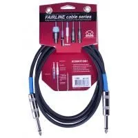 Superlux SFI1.5PP Шнур инструментальный JACK 1/4"(прямой) ⇔ JACK 1/4"(прямой), 1.5 метра, черный