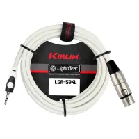 Kirlin LGA-594L 6M WH Шнур коммутационный  XLR (F) ⇔ stereo mini JACK 1/8" (M), 6 метров, белый