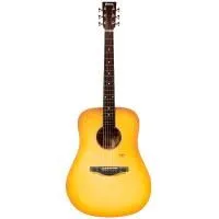 Trumon 150D SG Гитара акустическая 41" Dreadnought с чехлом,  цвет натуральный берст