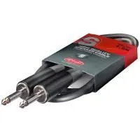 STAGG SSP1,5PP15 Шнур для акустических систем Jack 1/4"(M) ⇔ Jack 1/4"(M), 1.5 метра, чёрный