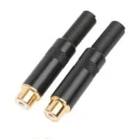 XLine Cables RCON RCA F 06 Разъем кабельный RCA (female), никель, чёрный