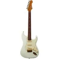 JET JS-380 OW G Электрогитара, Stratocaster, 6 струн, золотая фурнитура, цвет белый