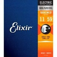 Elixir 12106 NanoWeb Набор струн для 7-струнной электрогитары, 11-59