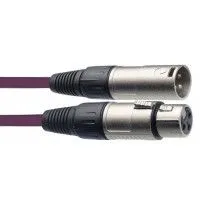 STAGG SMC10 CPP Шнур микрофонный XLR (female) <=> XLR (male), фиолетовый