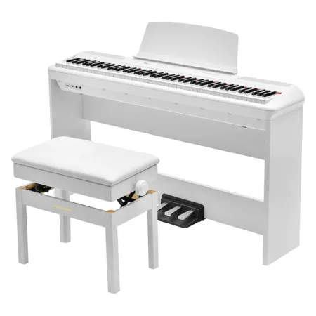 MUZPLANET P-45WH Пианино цифровое, 88 клавиш, цвет белый (без стойки)